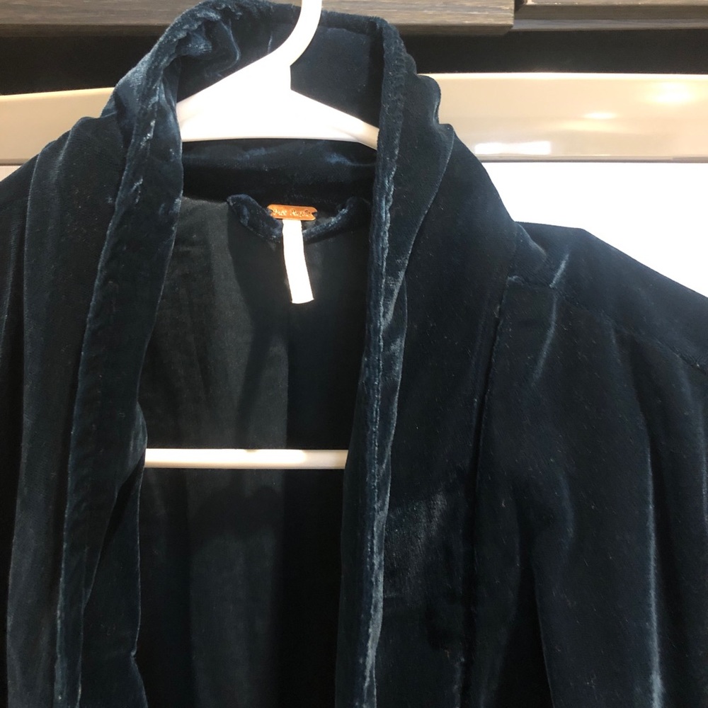 Free People - gorgeous dark teal velvet!